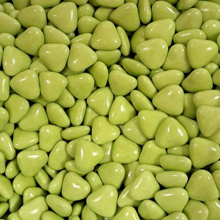 Drages mini coeur couleur vert anis