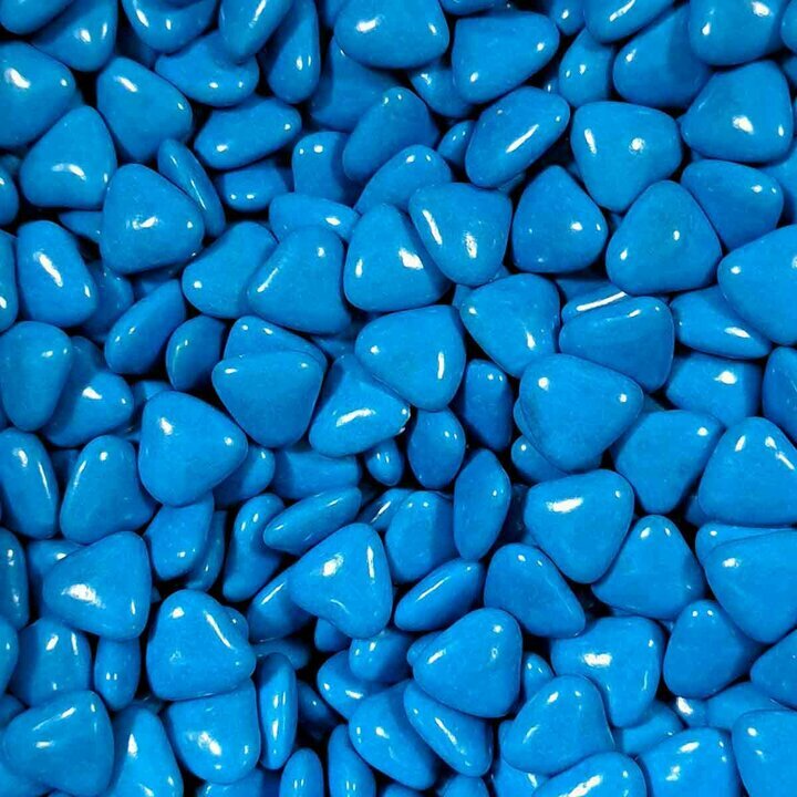 Drages mini coeur couleur bleu ocan