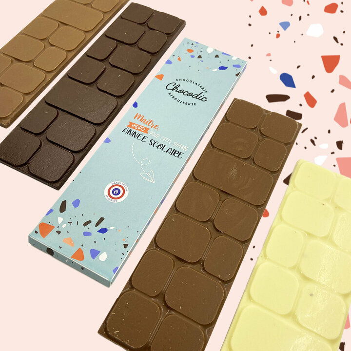 Tablettes de chocolat pour les matres