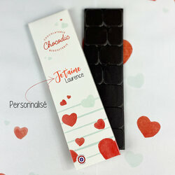 Tablette de chocolat de la Saint-Valentin  personnaliser