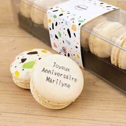 Macarons personnaliss texte