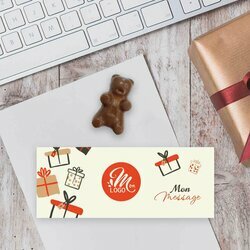 Coffret oursons en chocolat pour les entreprises sur le thme Cadeaux