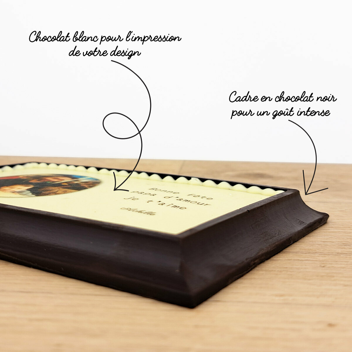 Tablette de chocolat personnalisée à offrir à votre amoureuse,  France