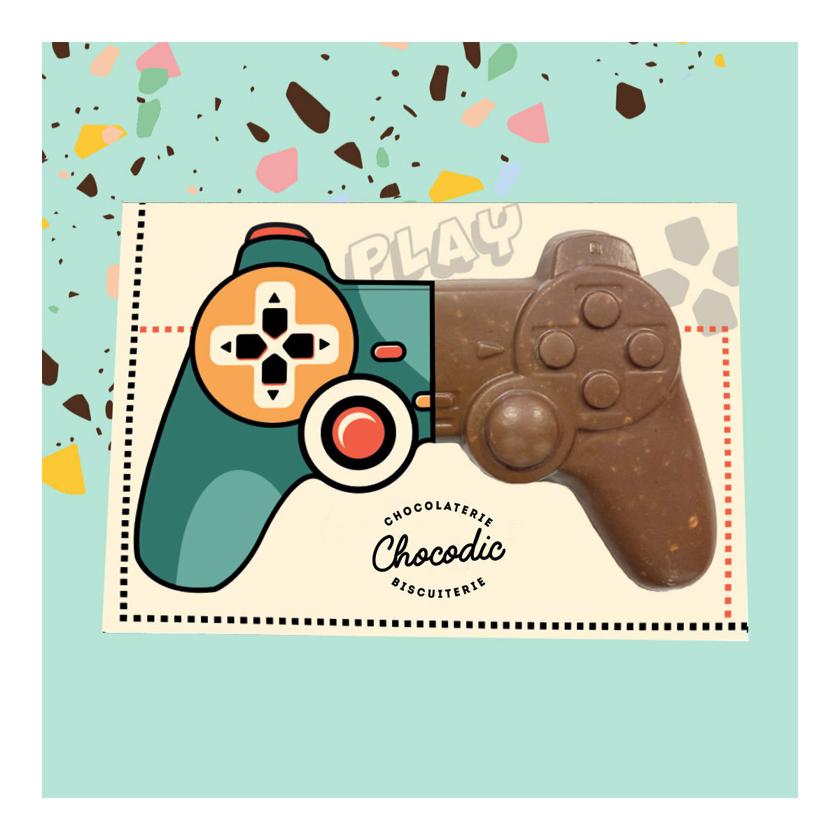manette de jeux video en chocolat - Dragées Chocolats Benier