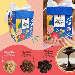 Cube Cadeau Roses des Sables de Pâques