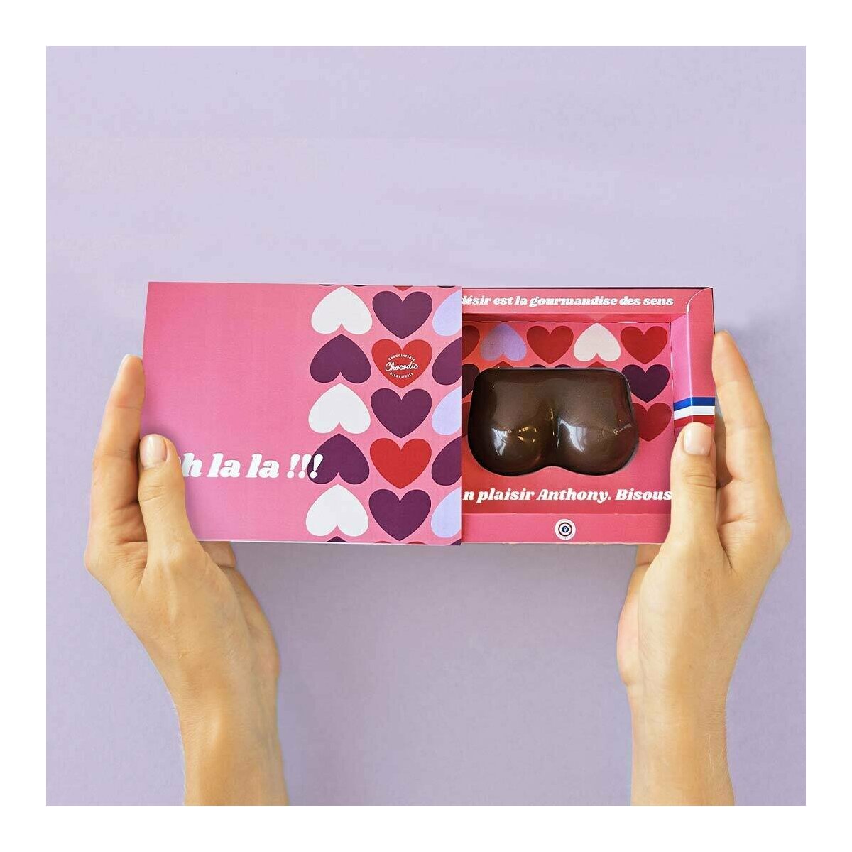 Gourmandises Hot : Seins en Chocolat Lait au coeur Guimauve Saveur Vanille