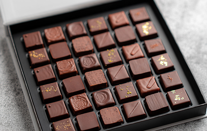Le chocolat en coffret