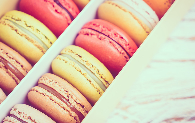 Les coffrets de macarons