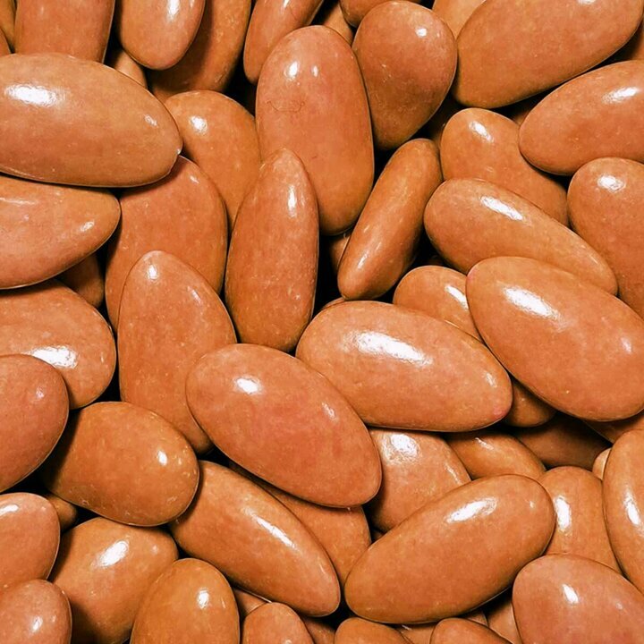 Drages amandes Alsace couleur terracotta