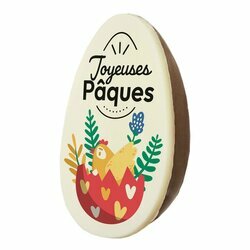 Demi-oeuf personnalis "Joyeuses Pques"