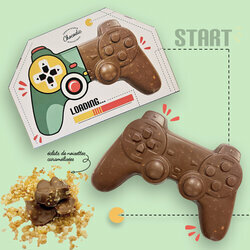 Composition de la manette de jeu en chocolat