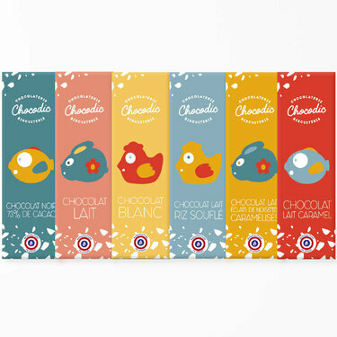 Tablettes de chocolat édition limitée Pâques