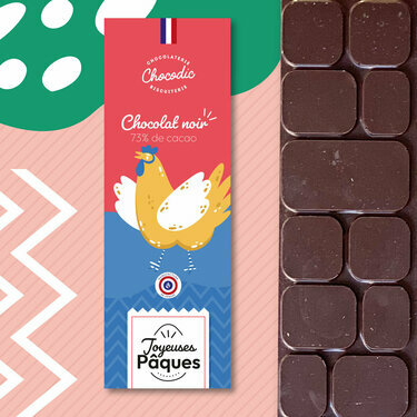 Tablettes de chocolat édition limitée Pâques