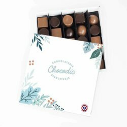 Coffret de chocolats fins faibles en sucre