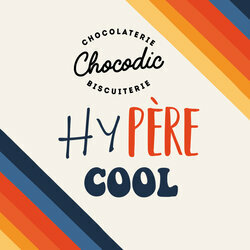Etiquette personnalise "Hypre Cool" pour le coffret 6 timbales de la fte des pres