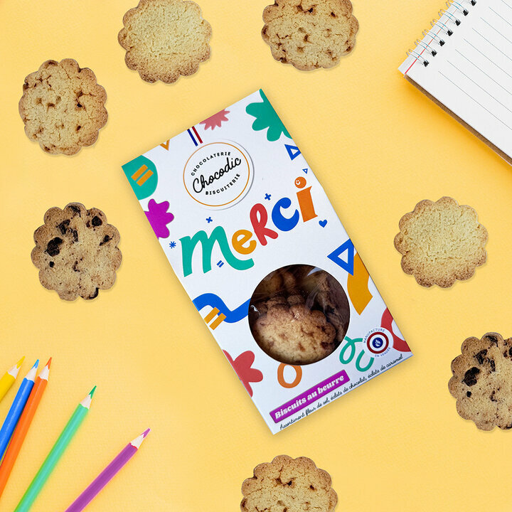 Bote de biscuits personnaliss pour la fin d'anne scolaire