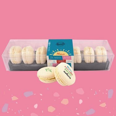 Coffret 8 macarons Fin d'année scolaire