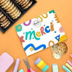 Coffret d'un assortiment de biscuits