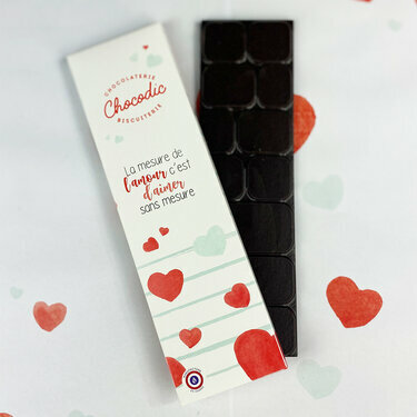 Tablette de chocolat Saint Valentin