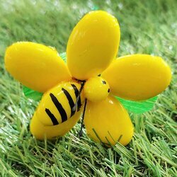 Fleurs de drages avec abeille jaune