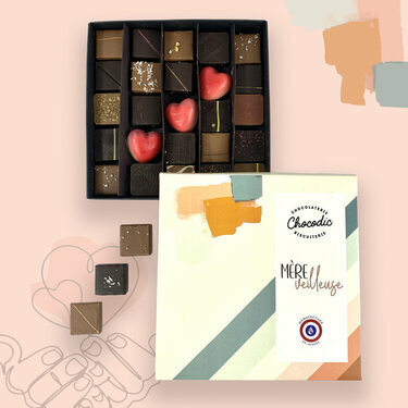 Coffret luxe de chocolats fins Fête des Mères