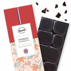 Tablette chocolat lait piment d'Espelette 