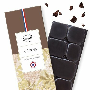 Tablette chocolat 4 épices