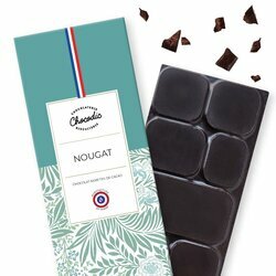 Tablette de chocolat noir nougat