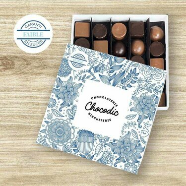 Coffret luxe chocolat faible en sucre