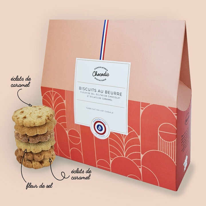 Coffret de biscuits 3 saveurs idal pour accompagner votre caf