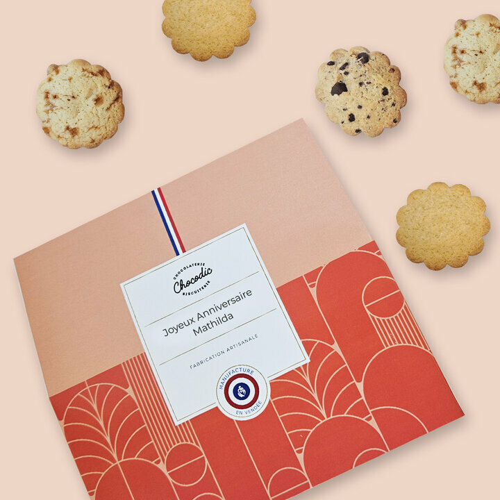 Coffret biscuits 3 saveurs : pur beurre, chocolat et caramel