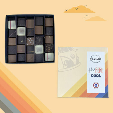 Coffret luxe de chocolats fins Fête des Pères