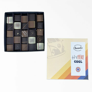 Coffret luxe de chocolats fins Fête des Pères