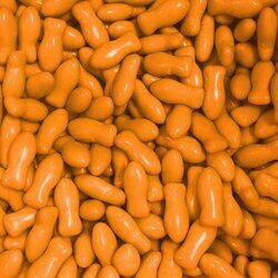 Drages poissons en chocolat couleur capucine