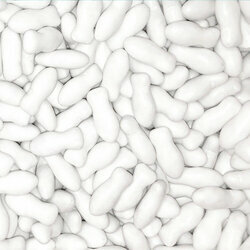 Drages poissons en chocolat couleur blanc