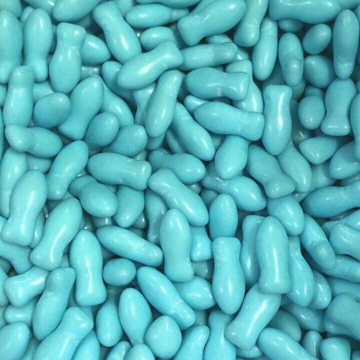 Drages poissons en chocolat couleur turquoise