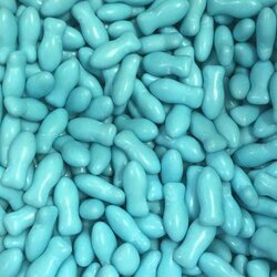 Drages poissons en chocolat couleur turquoise