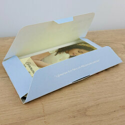 Ouverture enveloppe tablette de chocolat personnalise