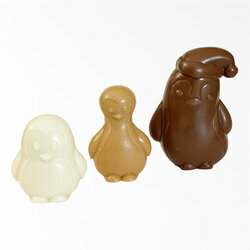 Famille Pingouin aux trois chocolats de Noël