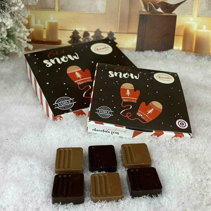 Coffret ganache faible en sucre pour Nol 