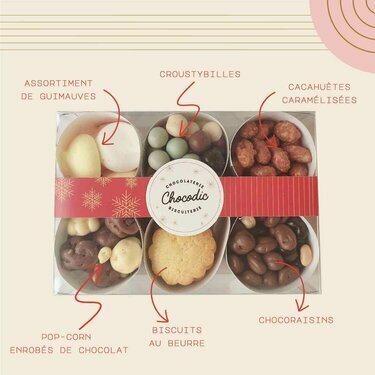 Coffret 6 timbales Noël