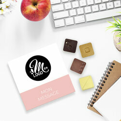 Carr de 16 chocolats design cadeaux