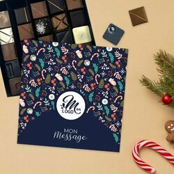 Coffret luxe 25 chocolats thme Sapin