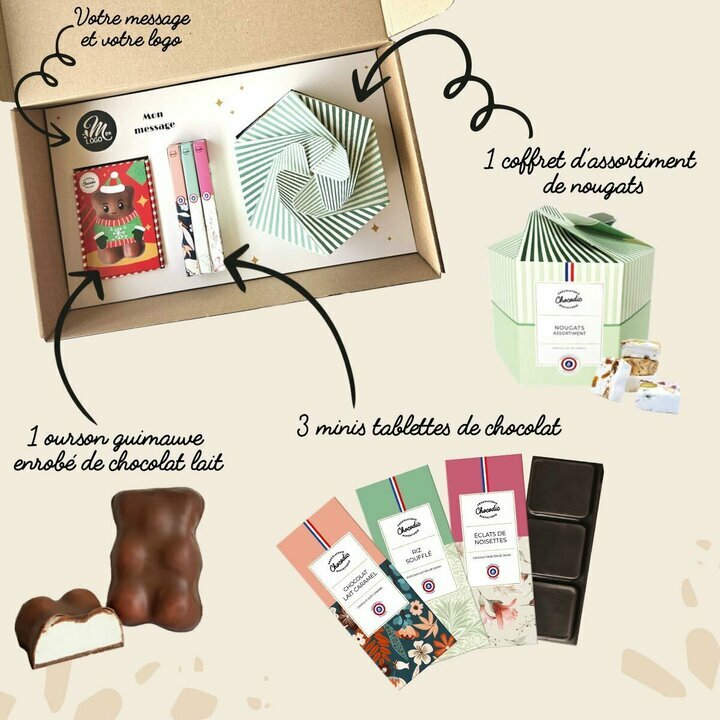 Composition 2 Bote Cadeau Entreprise - Collection Nol