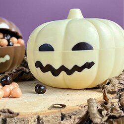 Citrouilles en chocolat blanc pour Halloween
