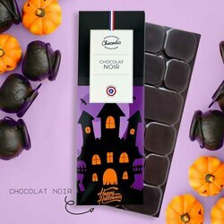 Tablettes de chocolat pour Halloween Chocolat Noir