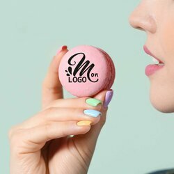 Macaron personnalis avec le logo de votre entreprise