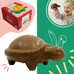 Moulage tortue en chocolat lait pour Pques