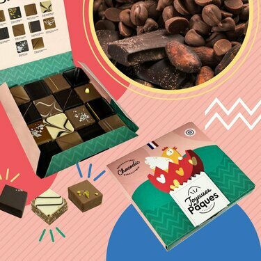 Coffret chocolats fins de Pâques