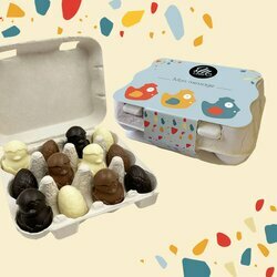Bo�te personnalis�s pour les entreprises d'oeufs et poussins de P�ques 